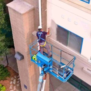 Freshly painted commercial building exterior by Action Painting in Appleton, Wisconsin